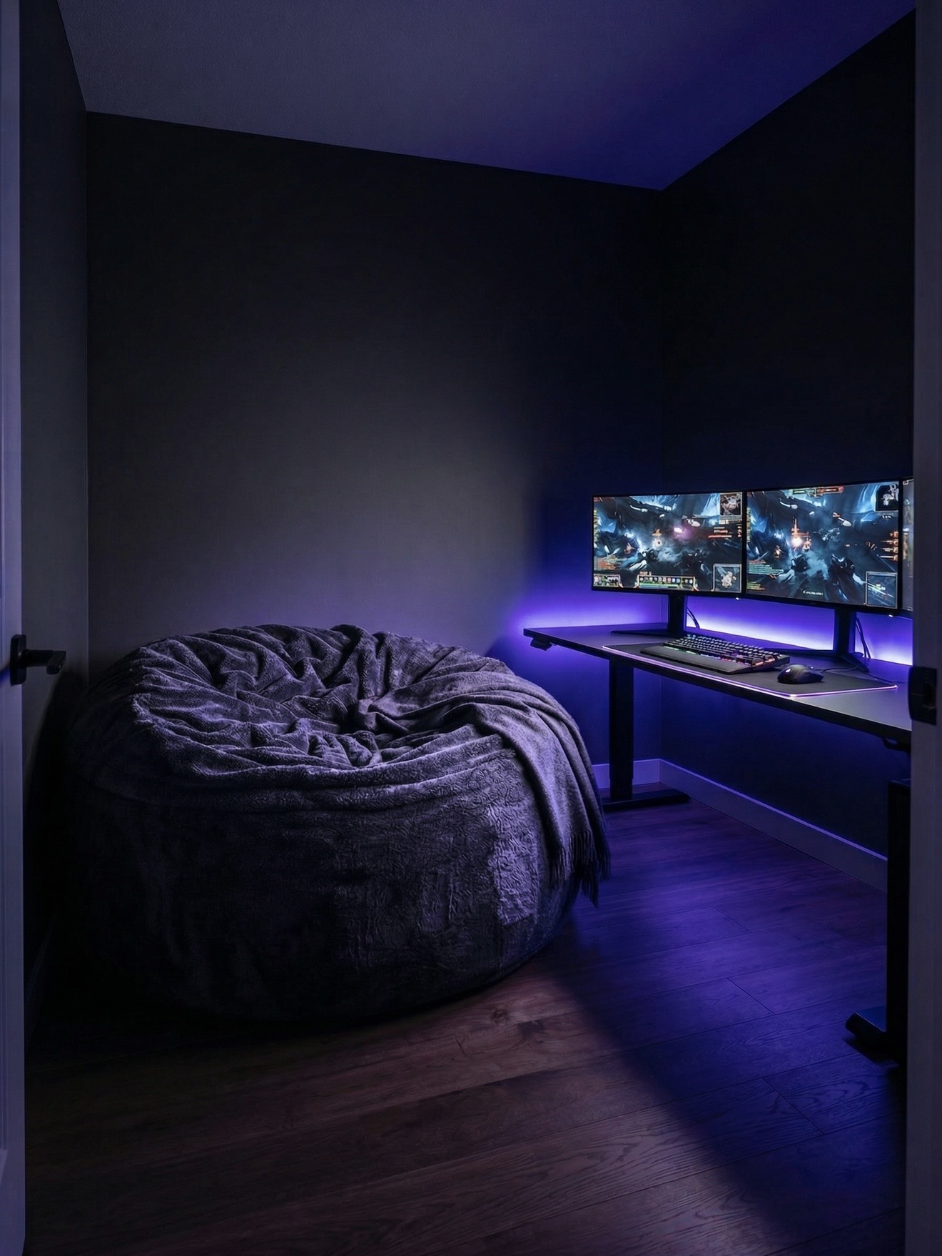 A Cosac beanbag being used as a comfortable gaming seat