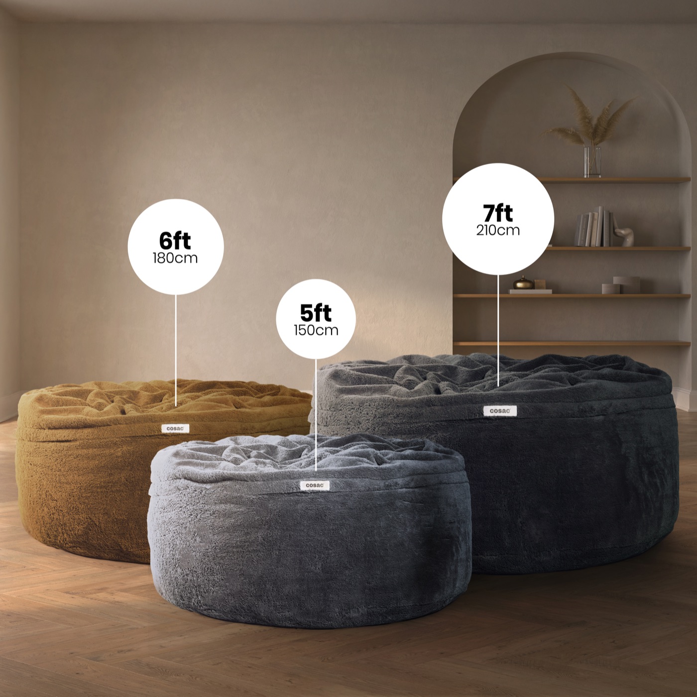 The Cosac collection — all three sizes