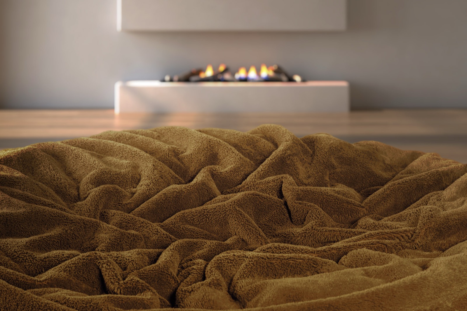 Close-up of Camel fabric texture